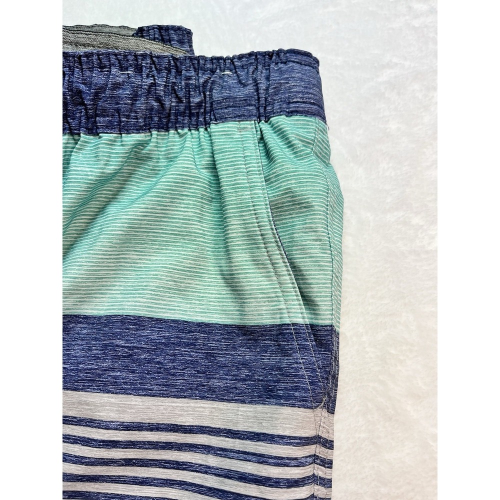 Hurley Swim Trunks Mens 2XL XXL Green/Blue Bathing Suit Board Shorts Stretch - Picture 9 of 11